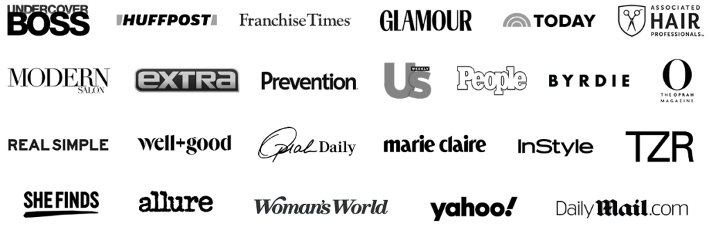 Logos of various popular media outlets.